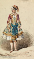 Fille en costume proche-oriental