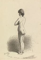 Femme nue debout