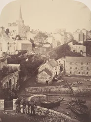 Partie de la ville et du port de Tenby, 1853
