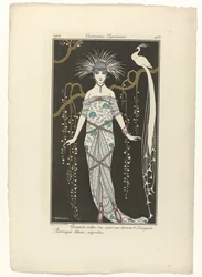 Journal des Dames et des Modes, Costumes Parisiens, 1914, No. 168 : Grande robe du soir