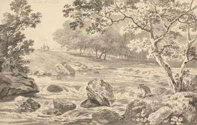 Rivière avec pêcheur