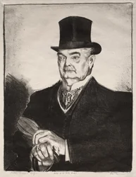 Homme au chapeau de soie