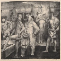 Bain-douche, détail