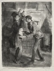 Le hold-up, premier état