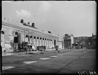 Halle du marché, Worcester Street, Bull Ring, Birmingham, 1941