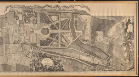 Enquête topographique de la paroisse de Kensington avec plans et élévations du palais royal et des jardins, Hyde Park et Knightsbridge