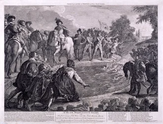 New River Head, Finsbury, Londres, vers 1740