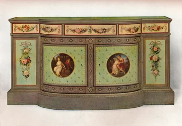 Secrétaire commode, vers 1785