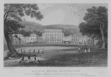 Haldon House, Devonshire (gravure)