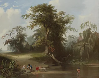 Paysage ; scène rurale