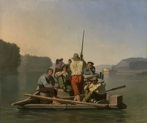 Allégeant un bateau à vapeur échoué