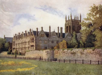 Oxford : Merton College depuis les champs