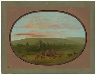 Un village Sioux