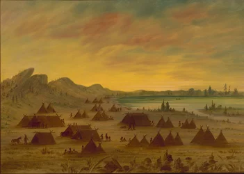 Un village Apache, 1855-1869