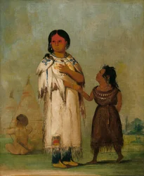 Femme et Enfant Assiniboin, 1832