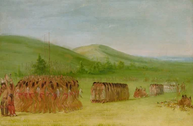 Danse de jeu de balle, Choctaw, 1834-1835