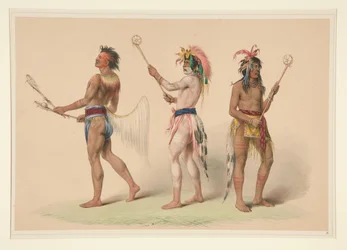 Joueurs de balle, planche 21 du portfolio des Indiens d