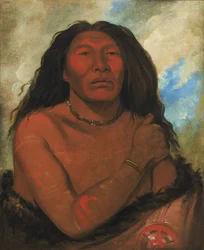 Duhk-gits-o-ó-see, Ours Rouge, un guerrier distingué, 1832