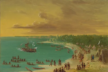 Première navigation du Griffin sur le lac Érié. 7 août 1679