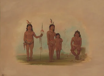 Quatre Indiens Goo-a-give, 1854-1869
