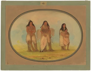 Quatre Indiens Kiowa