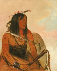Ish-a-ró-yeh, celui qui porte un loup, un brave distingué