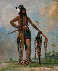 Ka-bés-hunk, Celui qui voyage partout, un guerrier, 1835