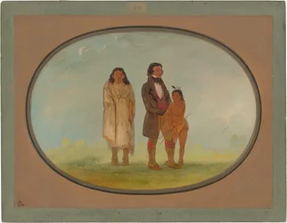Chef Kaskaskia, sa mère et son fils