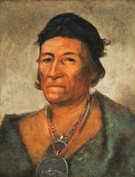 Ko-mán-i-kin, Grande Vague, un vieux et distingué chef, 1831