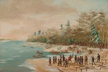 La Salle Posant le Premier Boulon pour le Griffin. 26 janvier 1679, 1847-1848