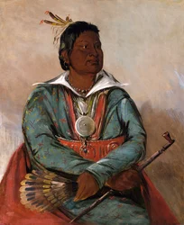 Mó-sho-la-túb-bee, Celui qui éteint et tue, Chef de la tribu, 1834