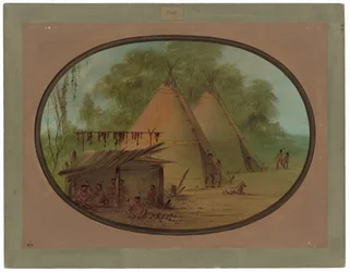 Fabrication de pointes de flèches en silex - Apaches