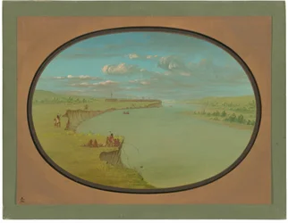 Village Mandan - Vue éloignée