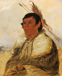 Ni-a-có-mo, Fixe avec le pied, un brave, 1830