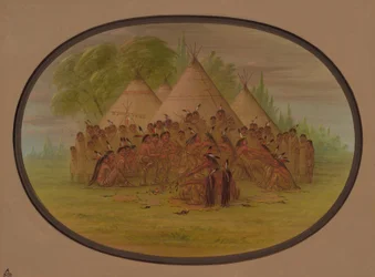 Danse de la pipe - Assinneboine, 1861-1869