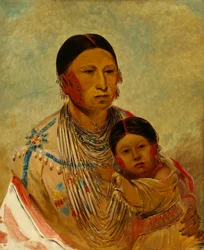 Ru-ton-ye-wee-ma, Pigeon qui parade, épouse de White Cloud, 1844