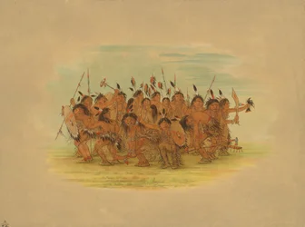 Danse du scalp - Sioux, 1861