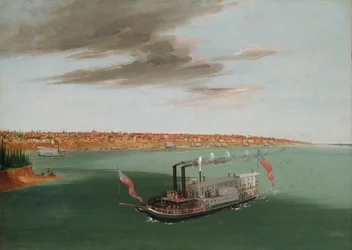 Saint-Louis vu du fleuve, 1832-1833