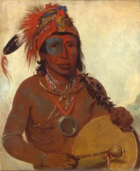 Tóh-to-wah-kón-da-pee, Médecine Bleue, un homme-médecine de la bande Ting-ta-to-ah, 1835