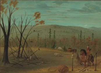 Les Frères Cheyenne revenant de leur chasse d