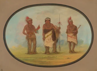 Trois Indiens Iowa, 1861-1869