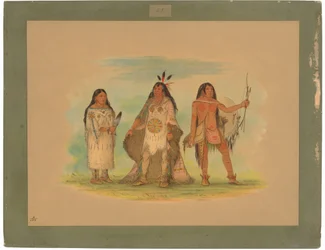 Trois Indiens Minatarree