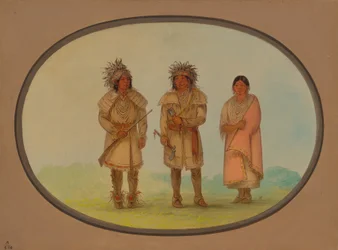 Trois Indiens Peoria, 1861-1869