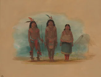 Trois Indiens Taruma, 1854-1869