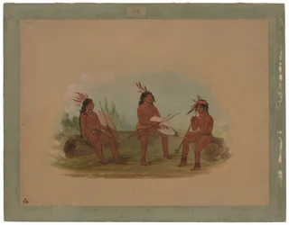 Trois jeunes hommes Chinook