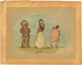 Deux chefs Ottoe et une femme