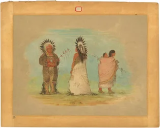 Deux chefs Ottoe et une femme