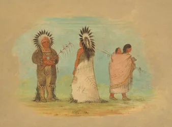 Deux chefs Ottoe et une femme