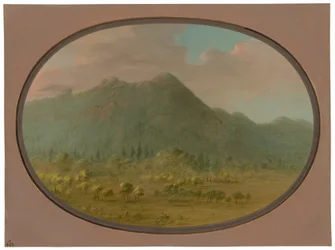 Vue dans les montagnes de cristal