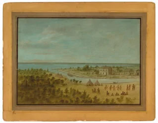 Vue de Chicago en 1837